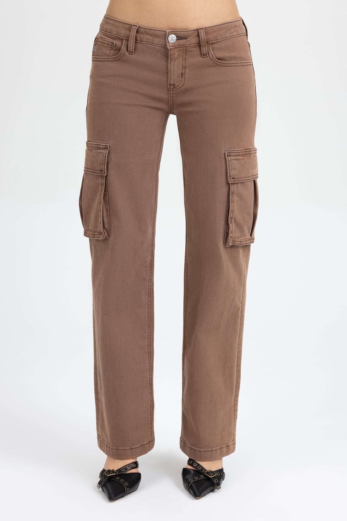 Fawn Low Rise Cargo Slim Wide