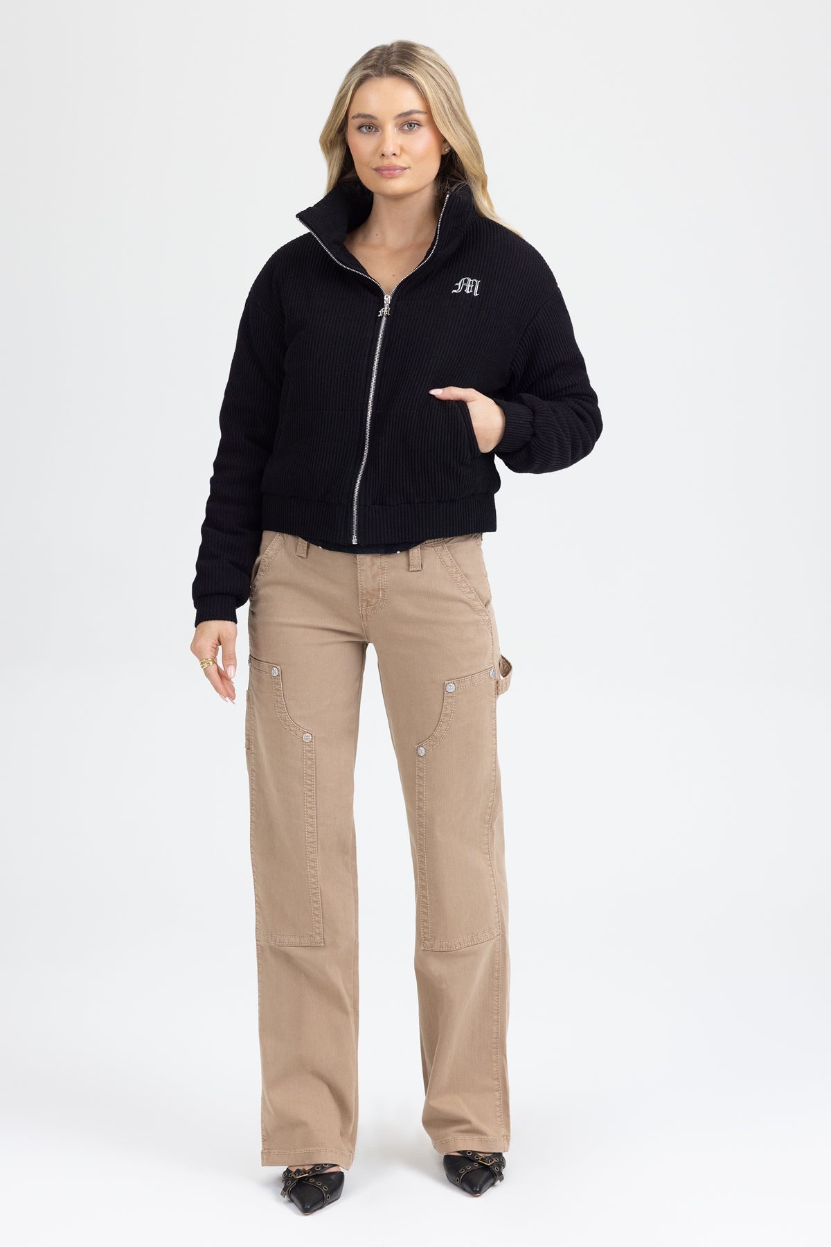 Cairo Low Rise Slim Wide Jeans