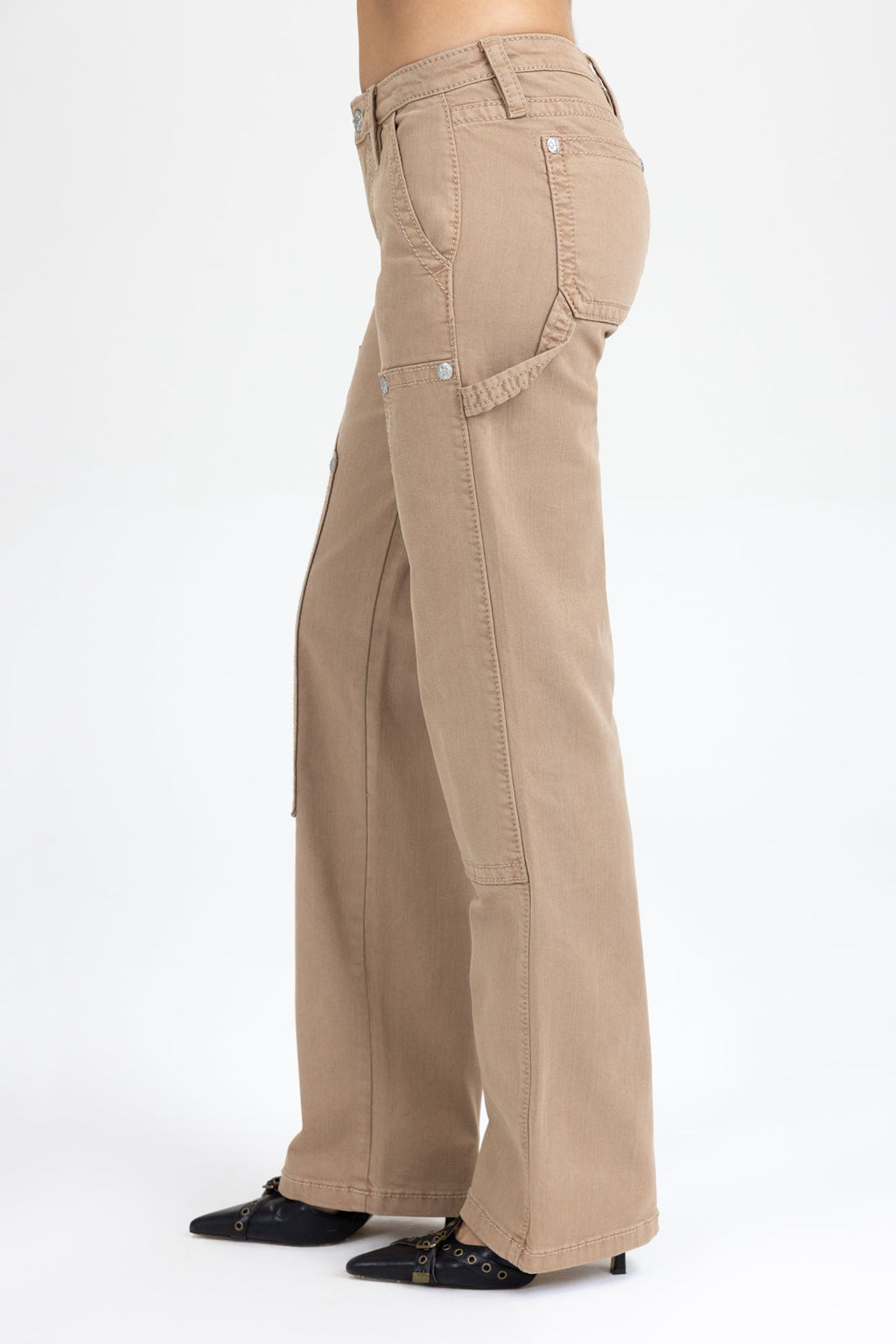Cairo Low Rise Slim Wide Jeans