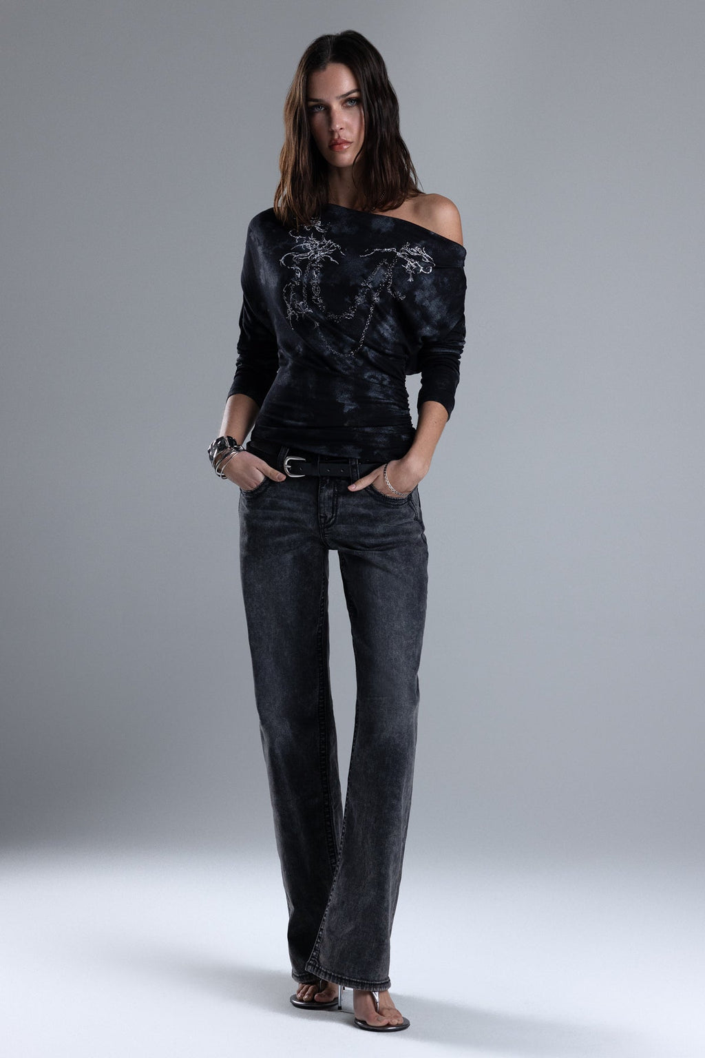 Whitney Low Rise Wide Leg Jeans