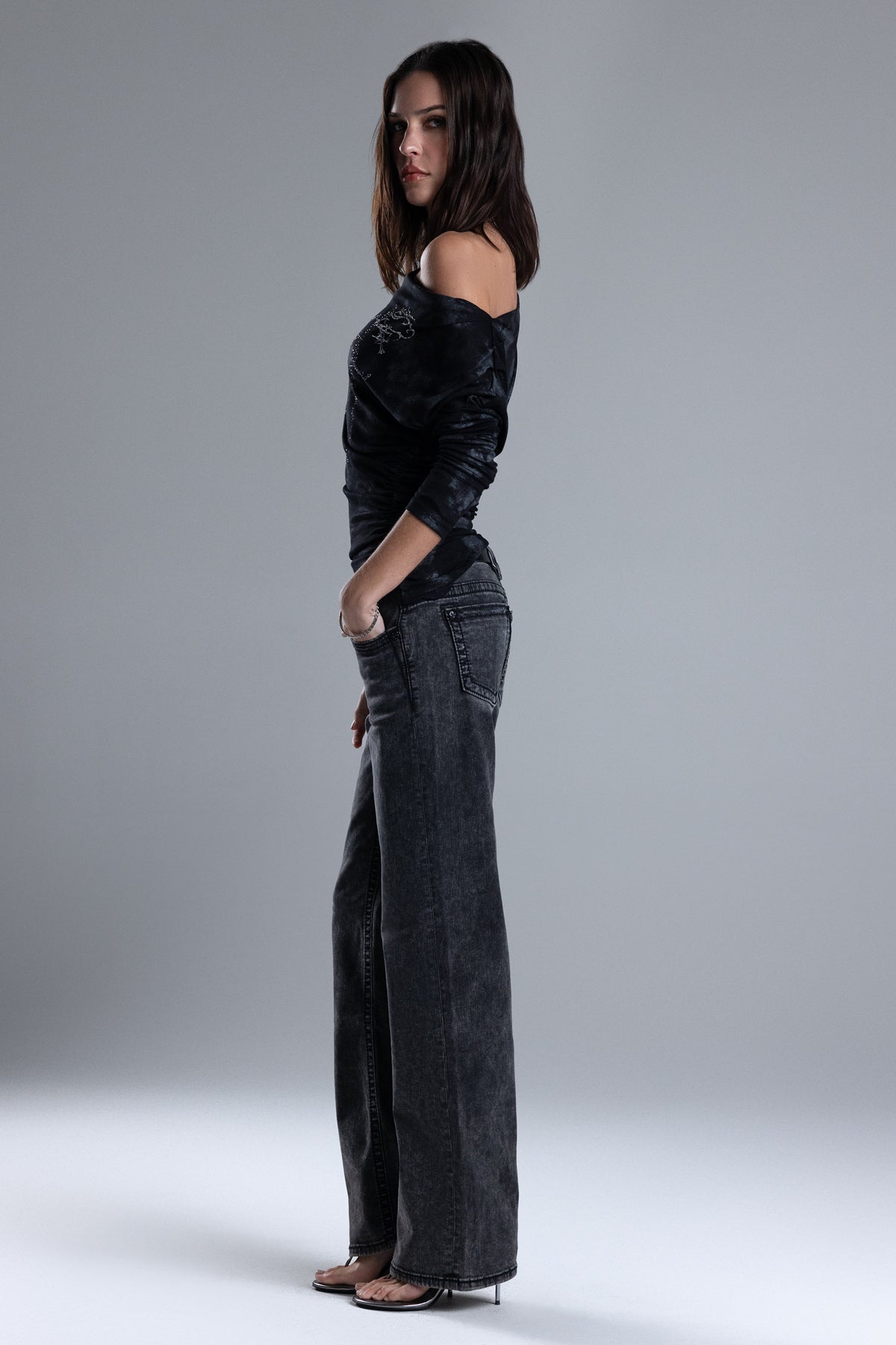 Whitney Low Rise Wide Leg Jeans