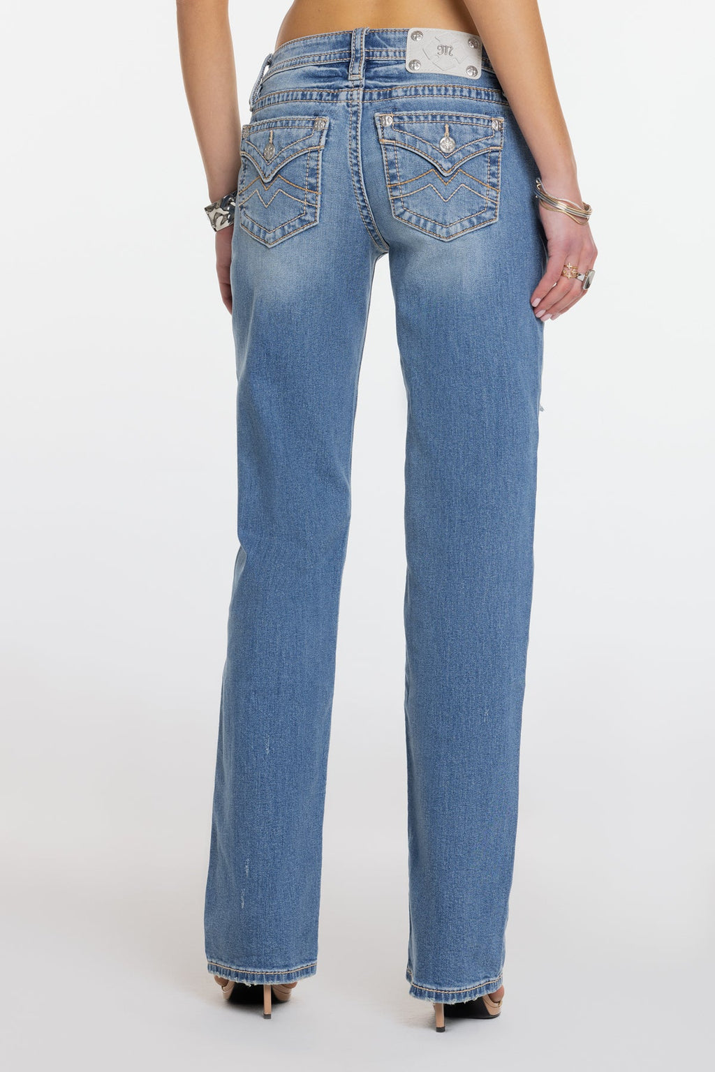 Mina M Low Rise Slim Wide