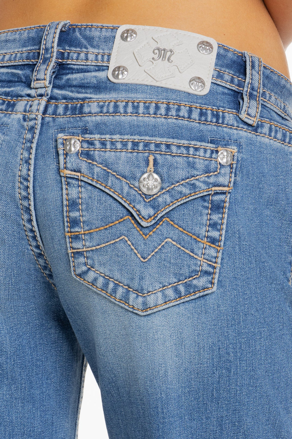 Mina M Low Rise Slim Wide