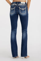 Erella Border Low Rise Bootcut Jeans