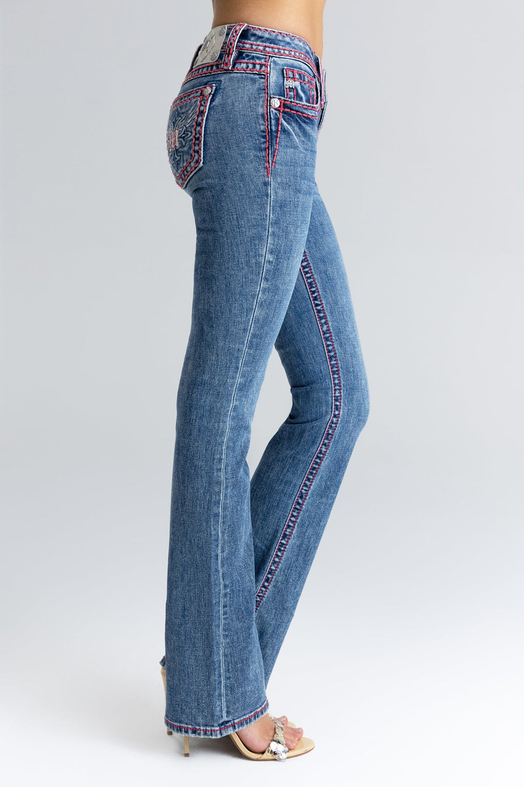 Axle Stitched Bootcut Jeans
