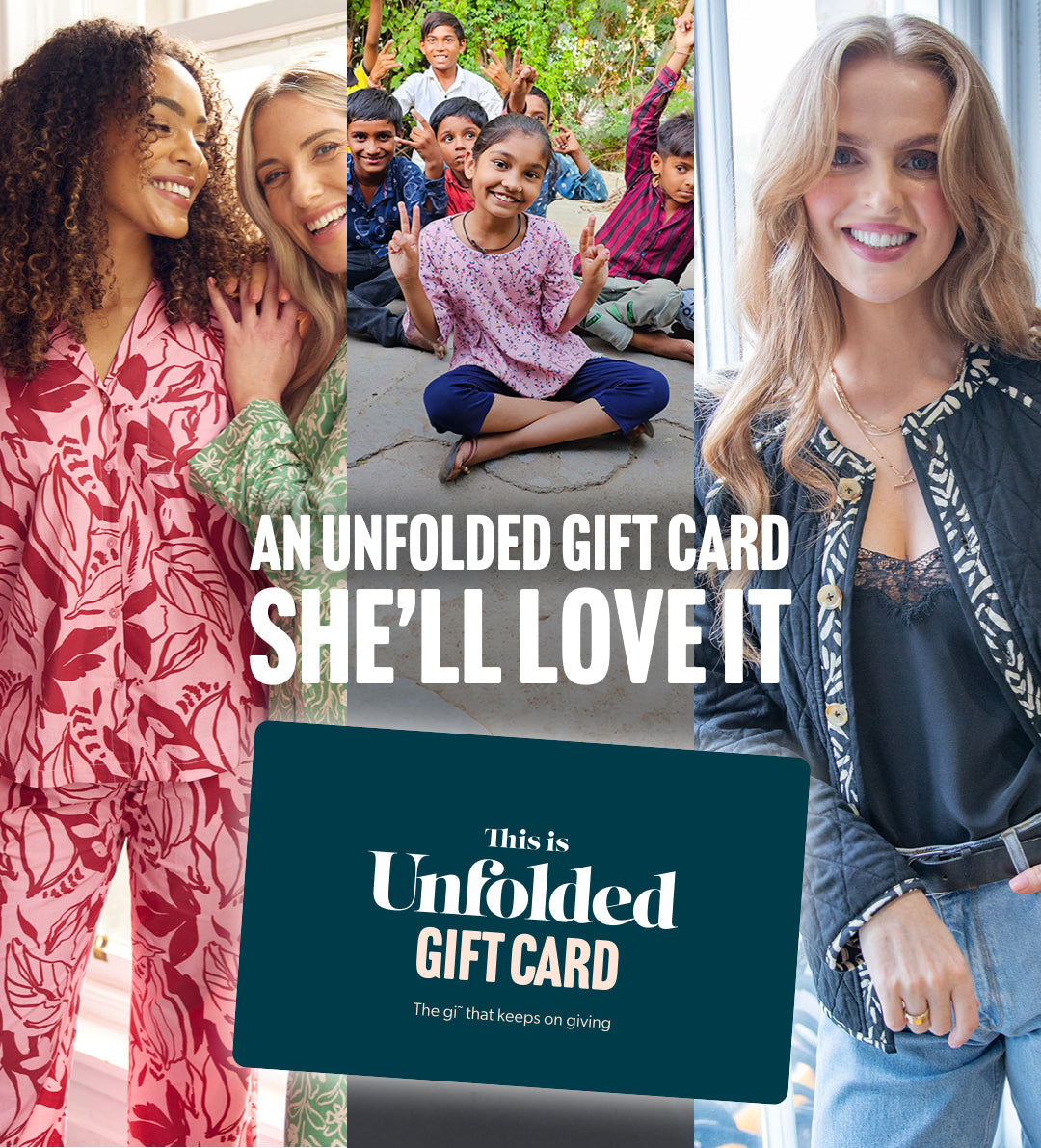 Unfolded Gift Card