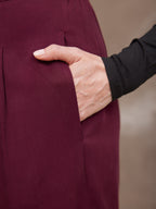 Lana Trouser - Burgundy