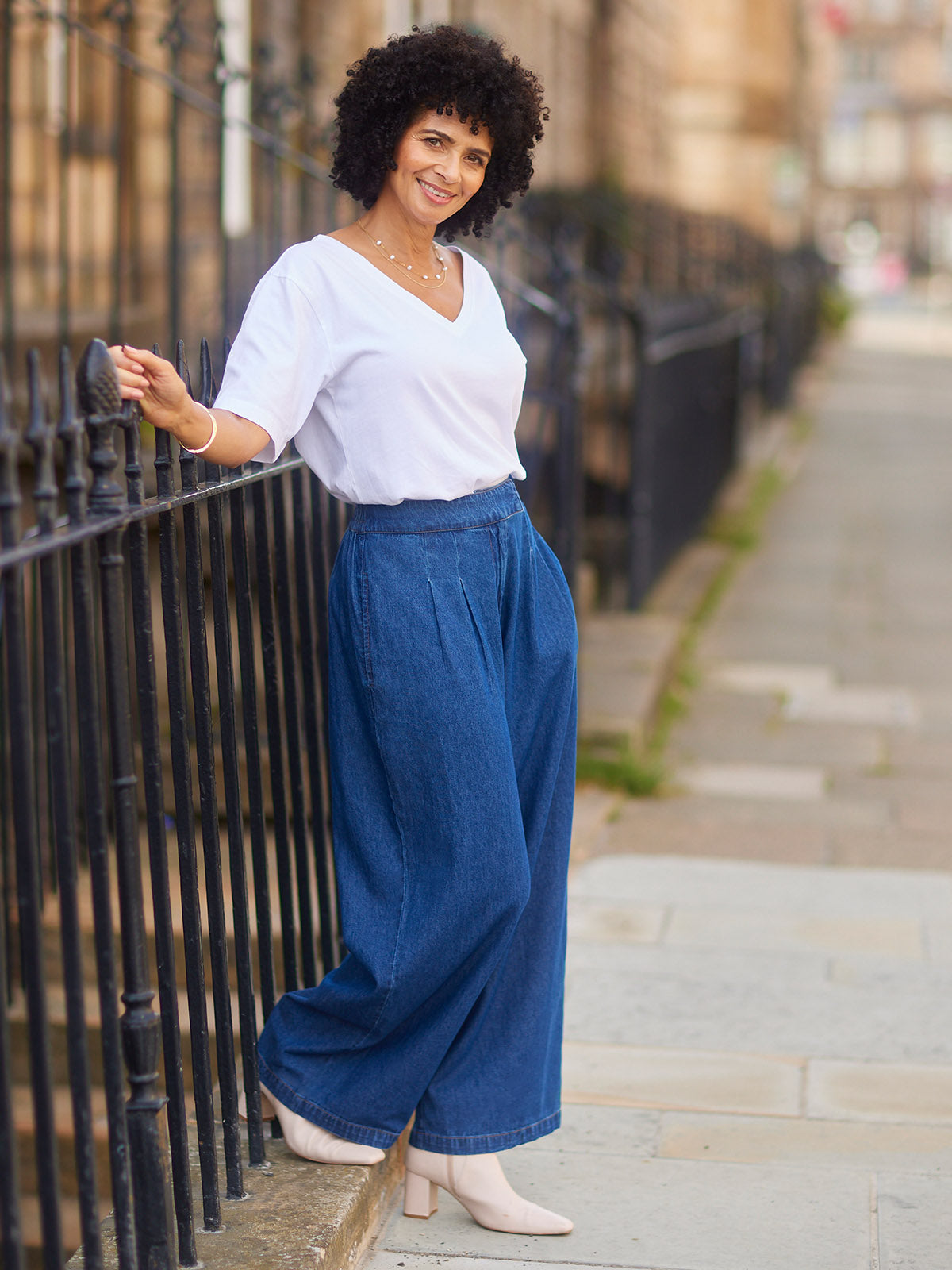 Lana Denim Trouser