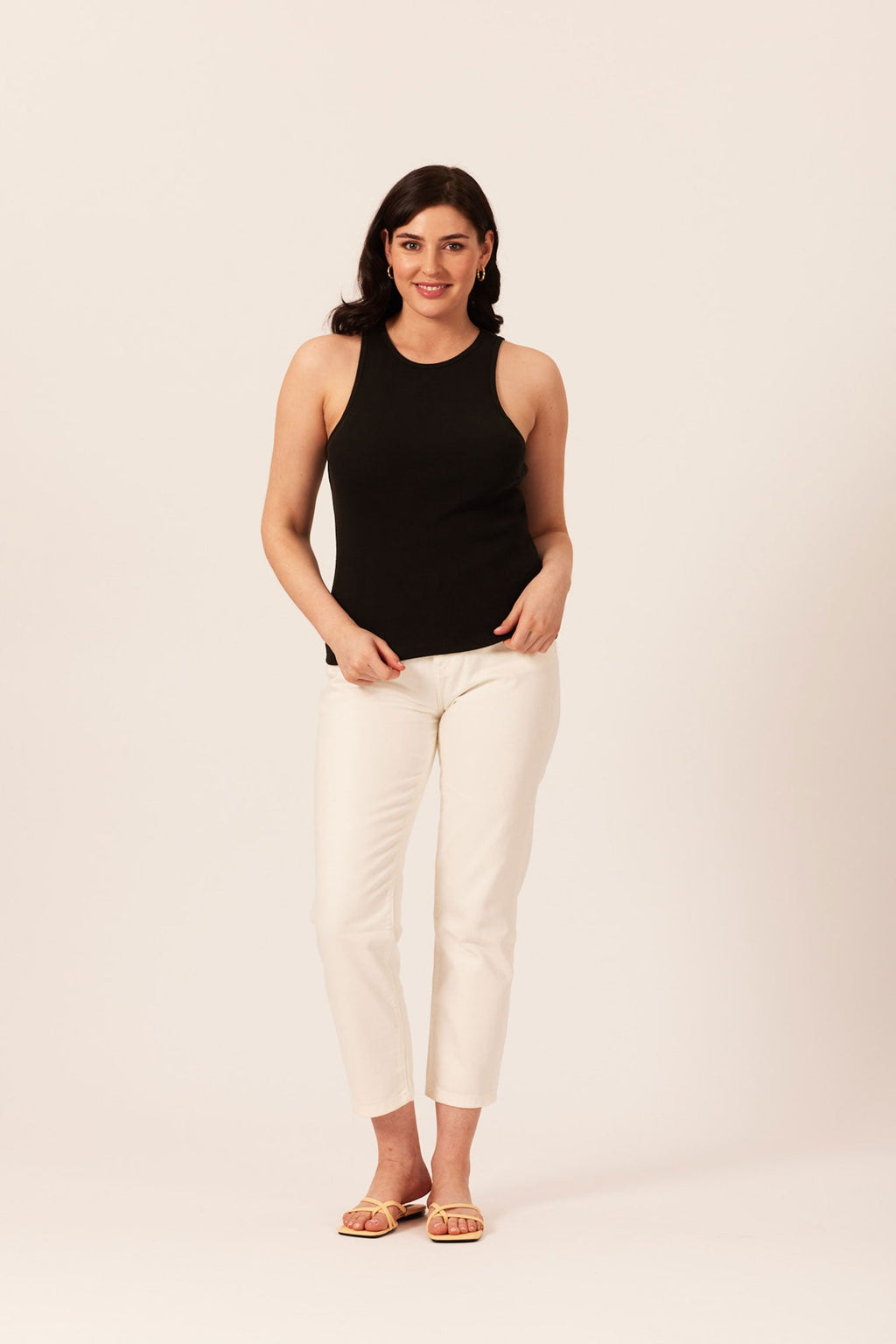 Laura-Joy - Ribbed Vest - Black