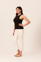 Laura-Joy - Ribbed Vest - Black