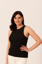 Laura-Joy - Ribbed Vest - Black