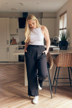 Beth - High Waisted Trouser - Black (Unbagged)