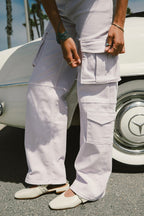Lilac Cargo Wide Leg