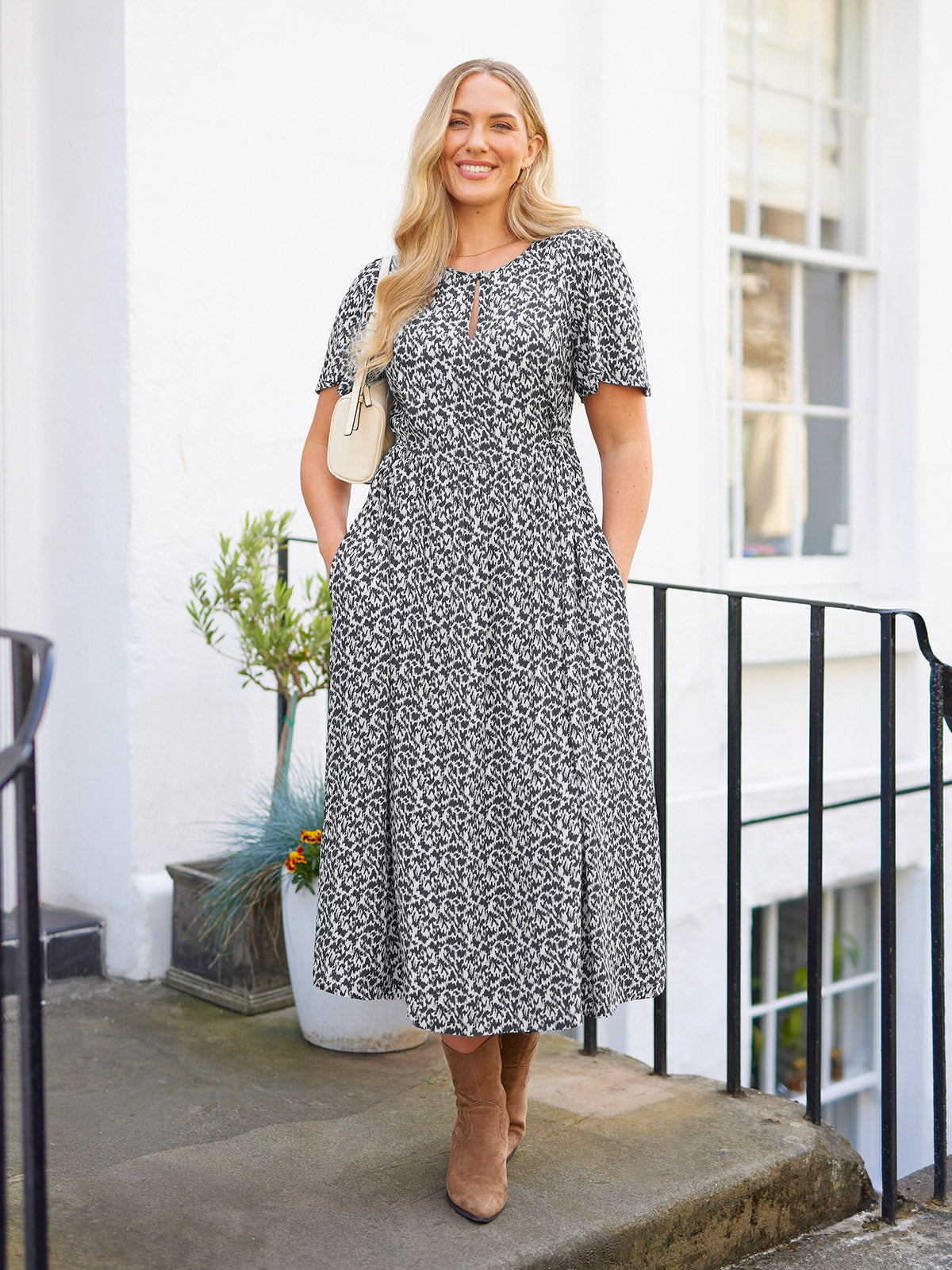 Lilah Monochrome Dress