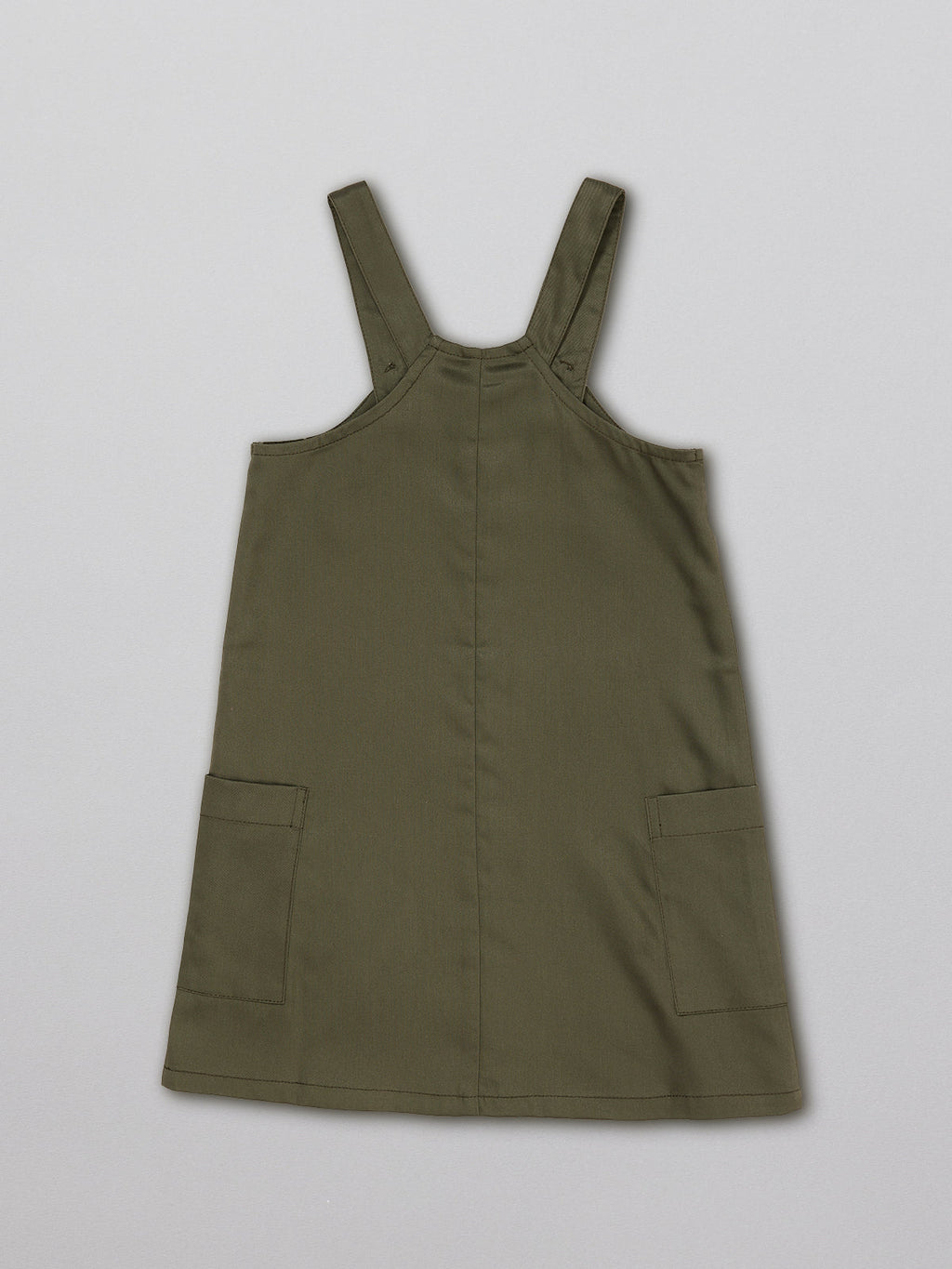 Lilah - Kids Pinafore Dress - Olive