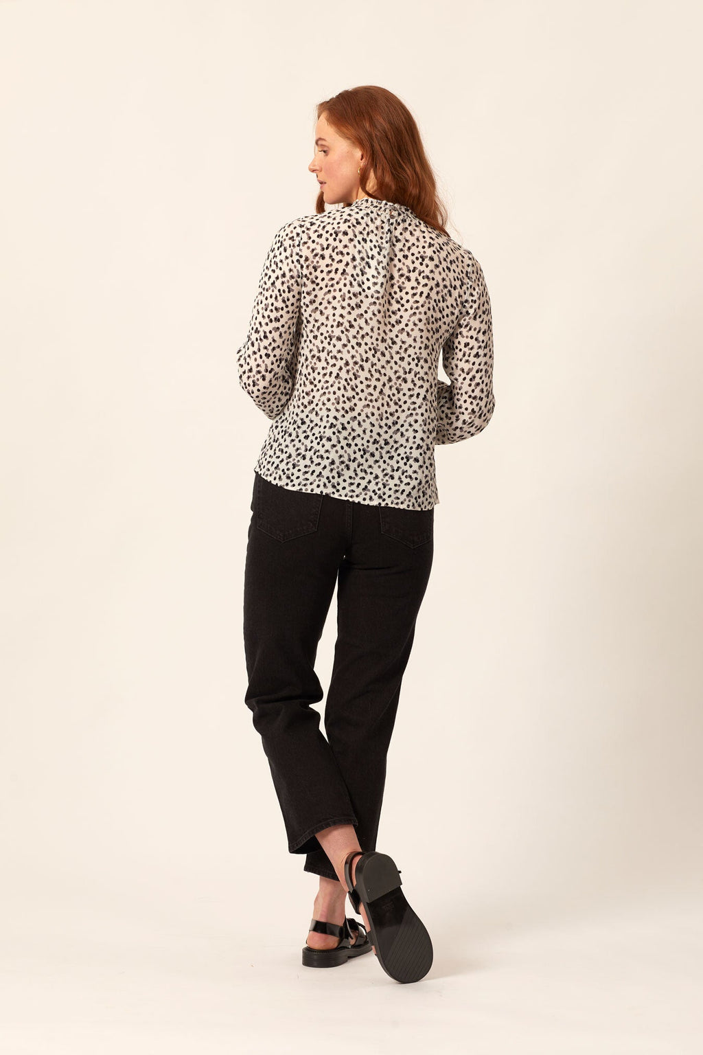 Lyndsey - High Neck Blouse - Multi