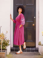 Lizzy Pink Embroidered Dress