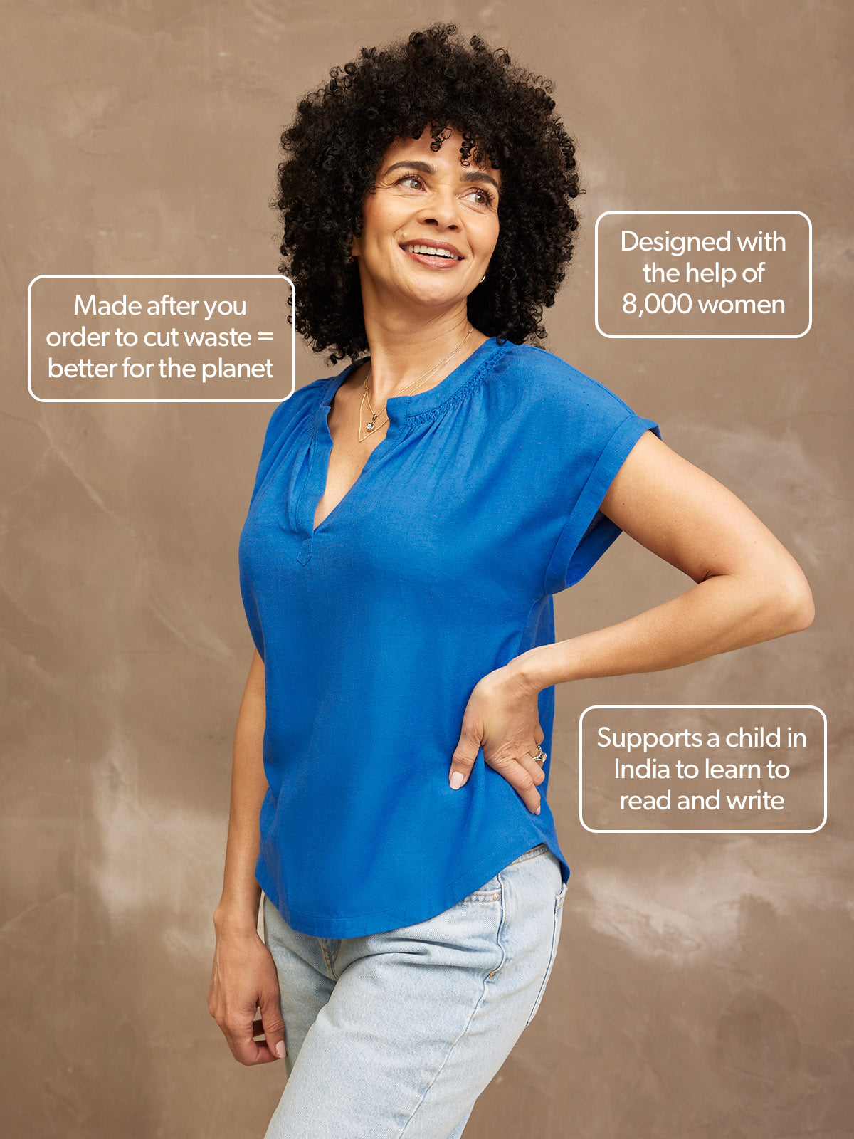 Lou Notch Neck Top