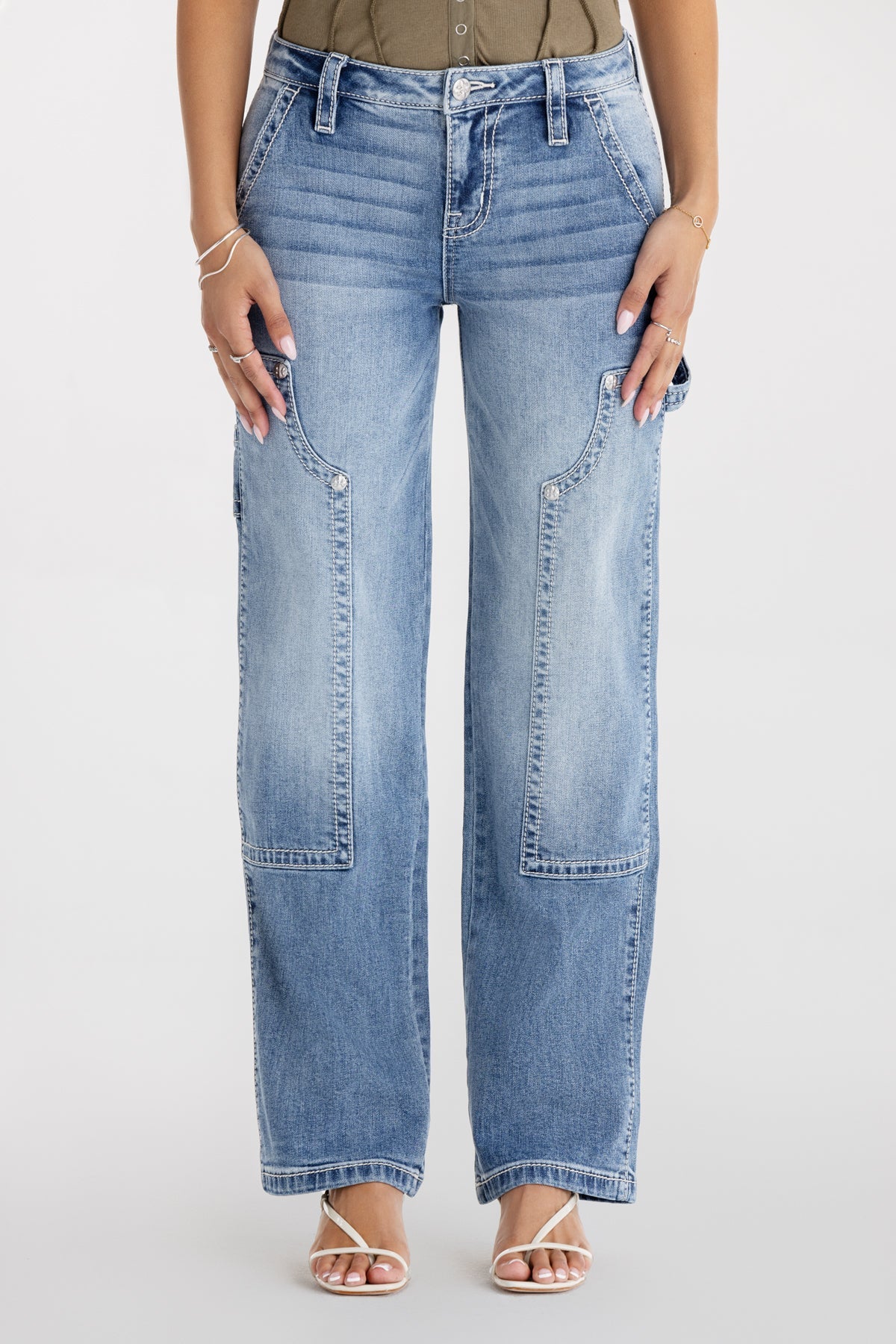 Heather Slim Wide Cargo