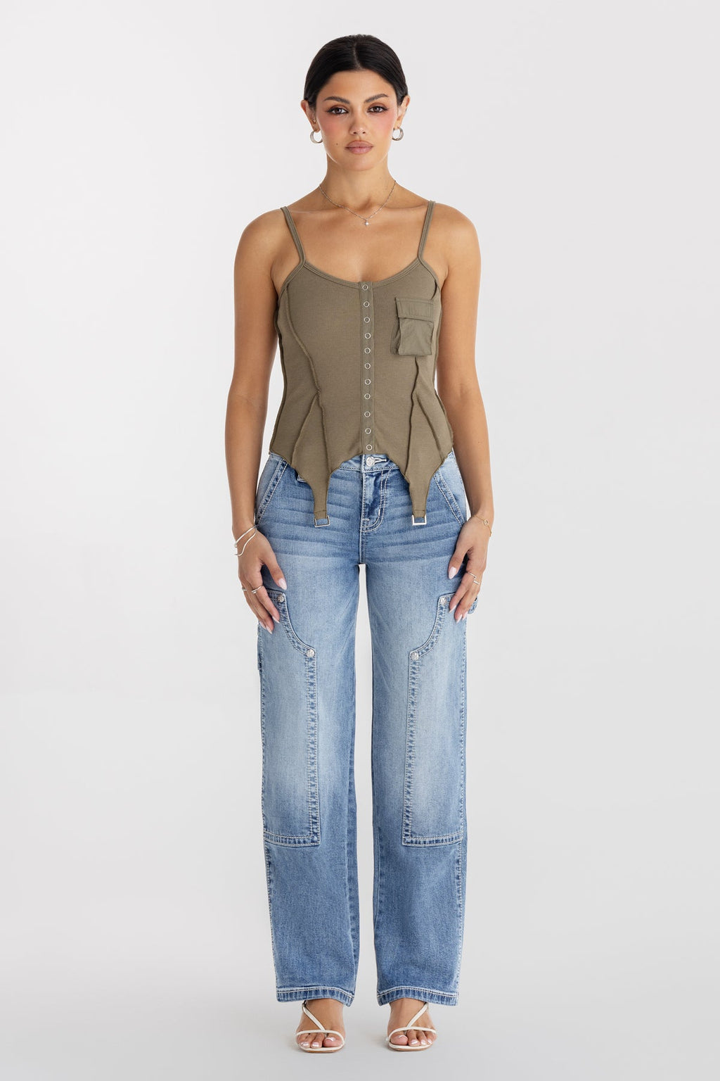 Heather Slim Wide Cargo
