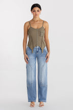 Heather Slim Wide Cargo