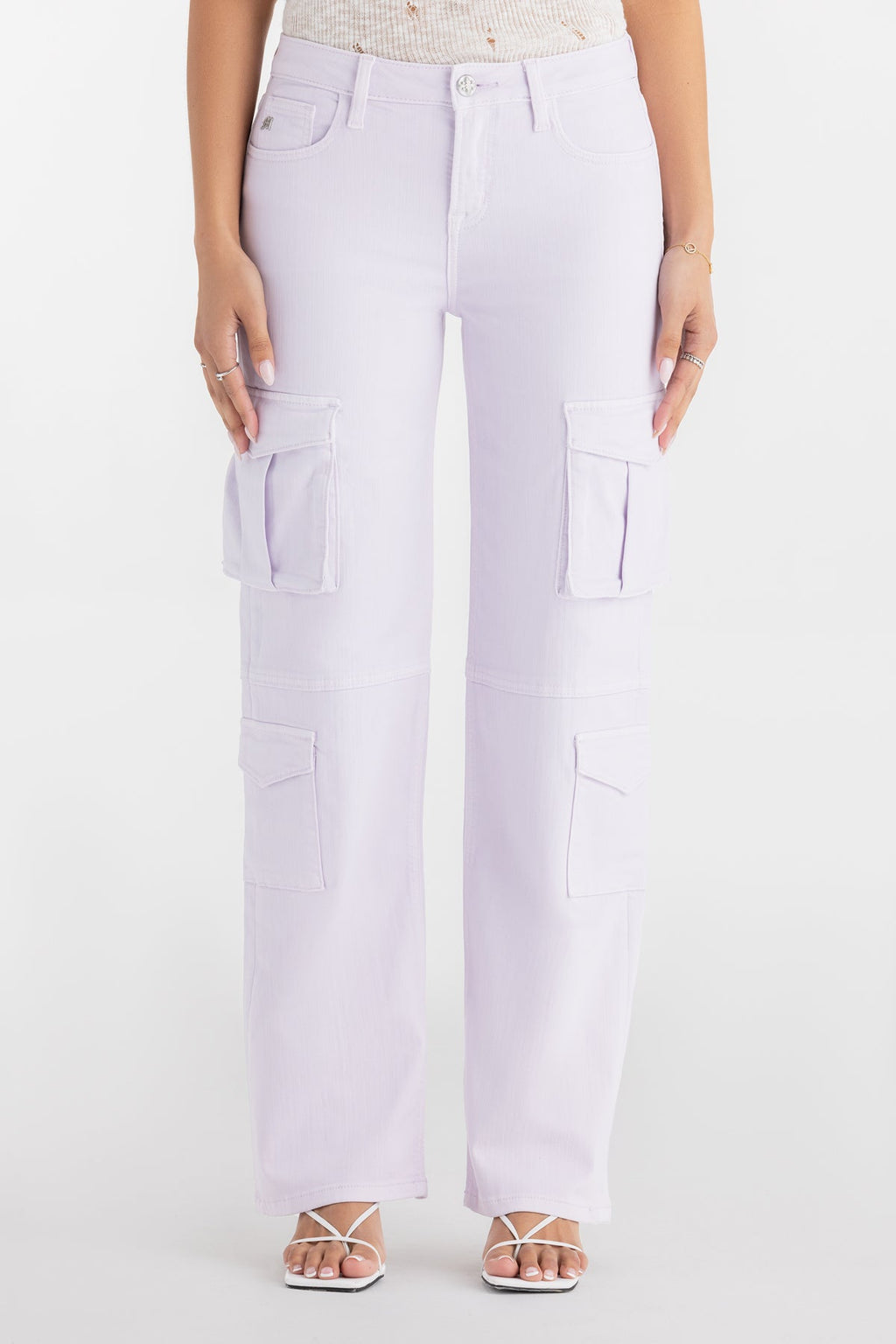 Lilac Cargo Wide Leg