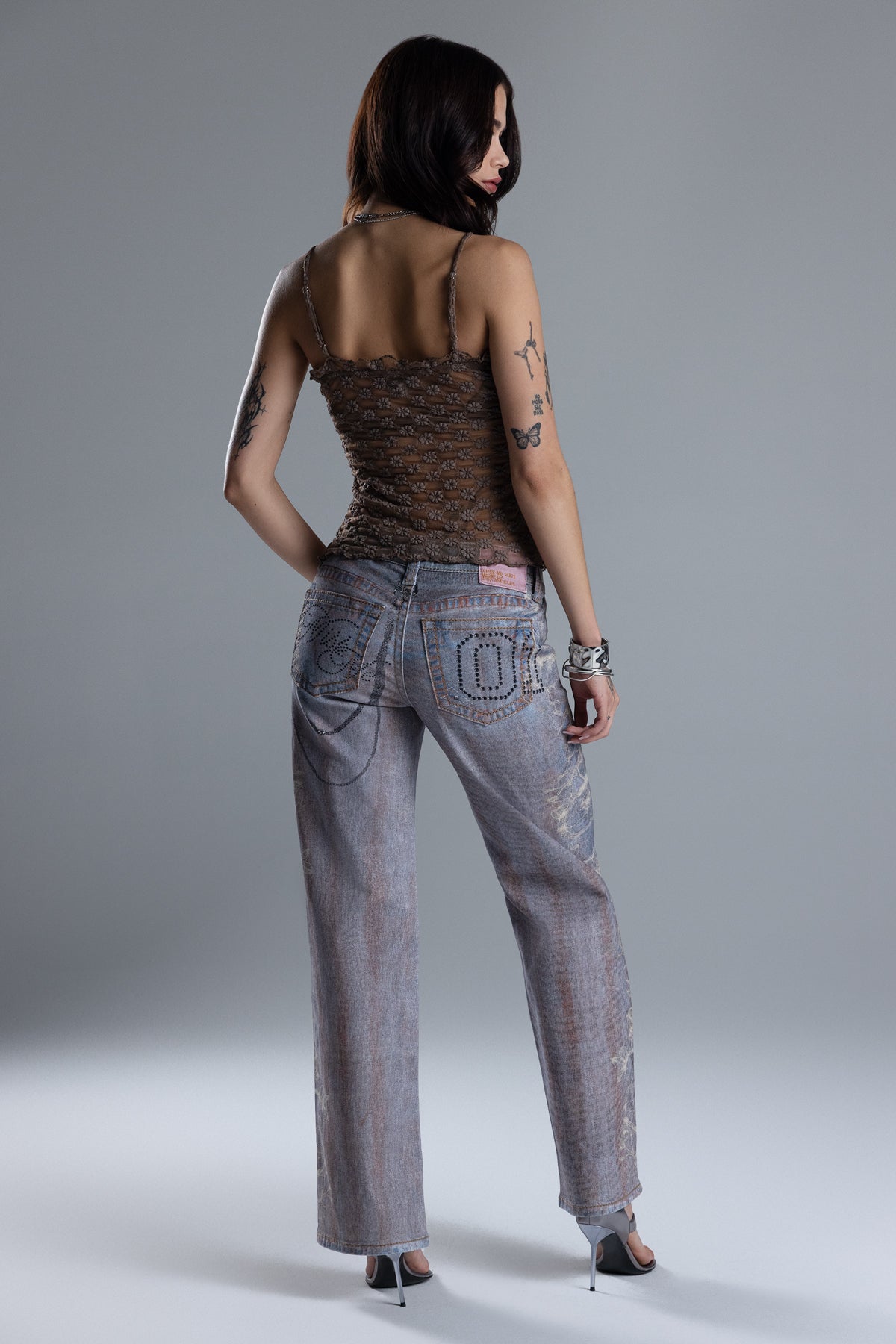 Mara Graphic Print Slim Wide