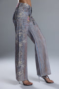 Mara Graphic Print Slim Wide