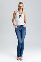 Everly Studded Bootcut Jeans