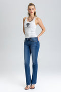 Everly Studded Bootcut Jeans