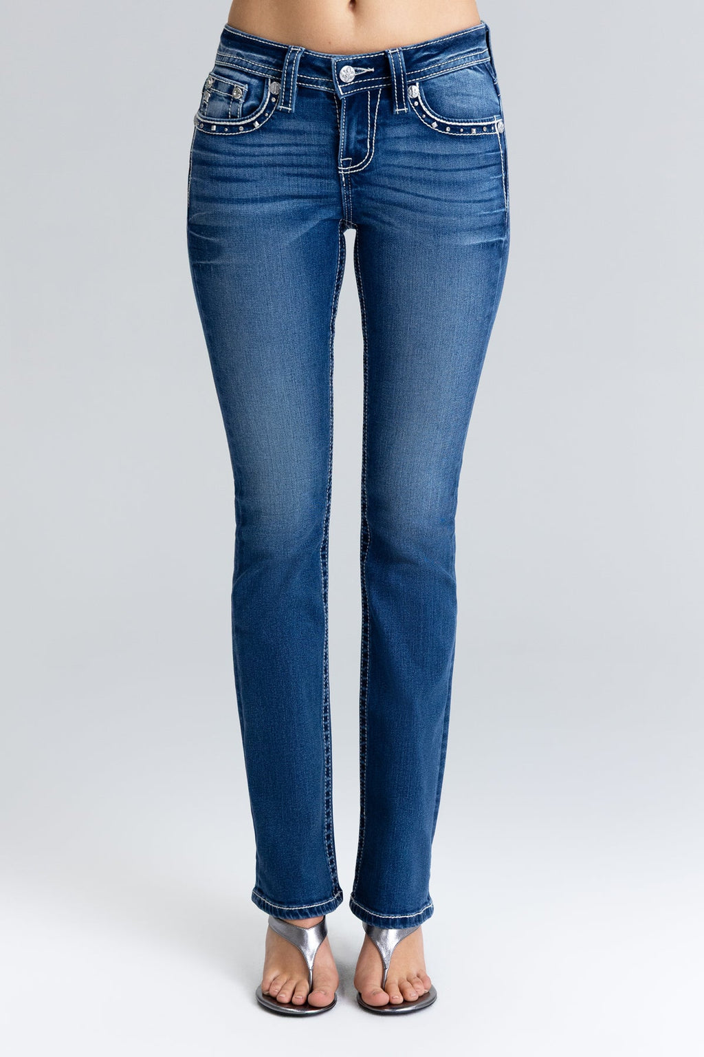 Everly Studded Bootcut Jeans
