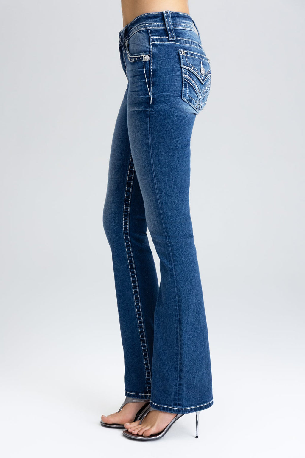 Everly Studded Bootcut Jeans