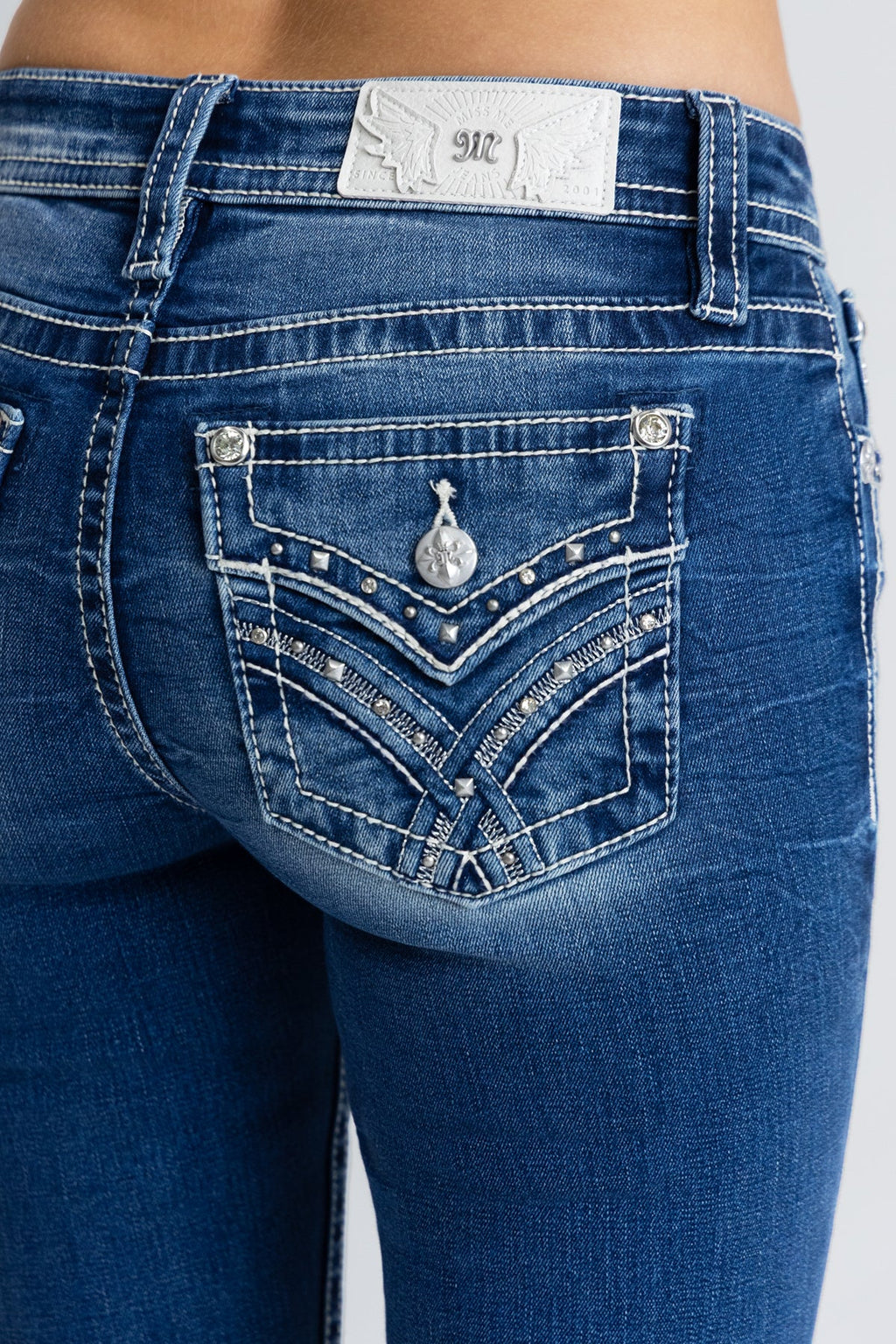 Everly Studded Bootcut Jeans