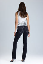 Ebony Stitched Bootcut Jeans