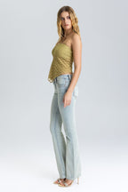 Imali Stitched Bootcut Jeans