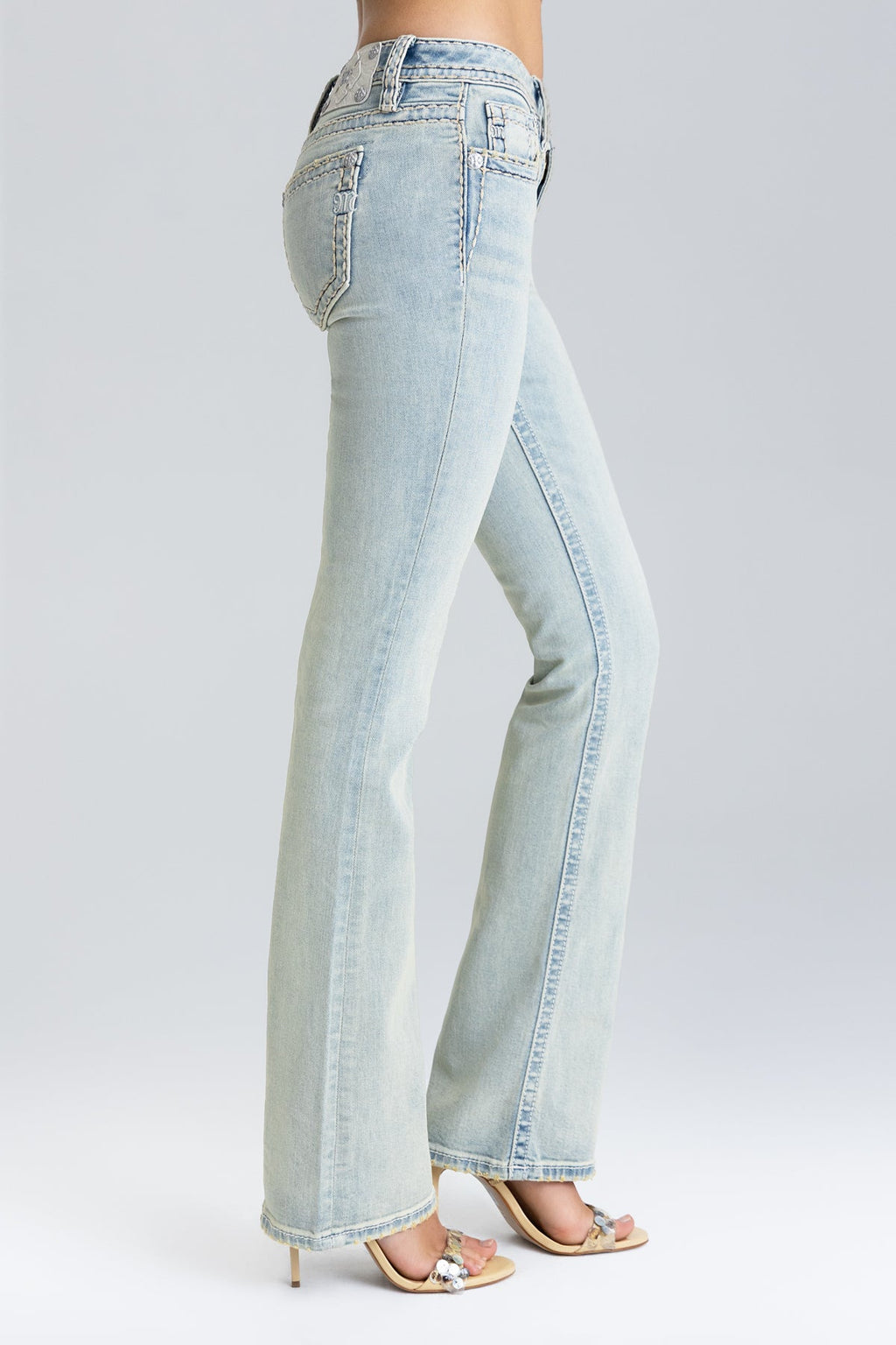 Imali Stitched Bootcut Jeans