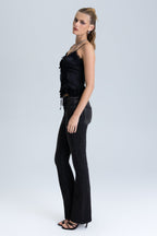 Oralee Stitched Bootcut Jeans