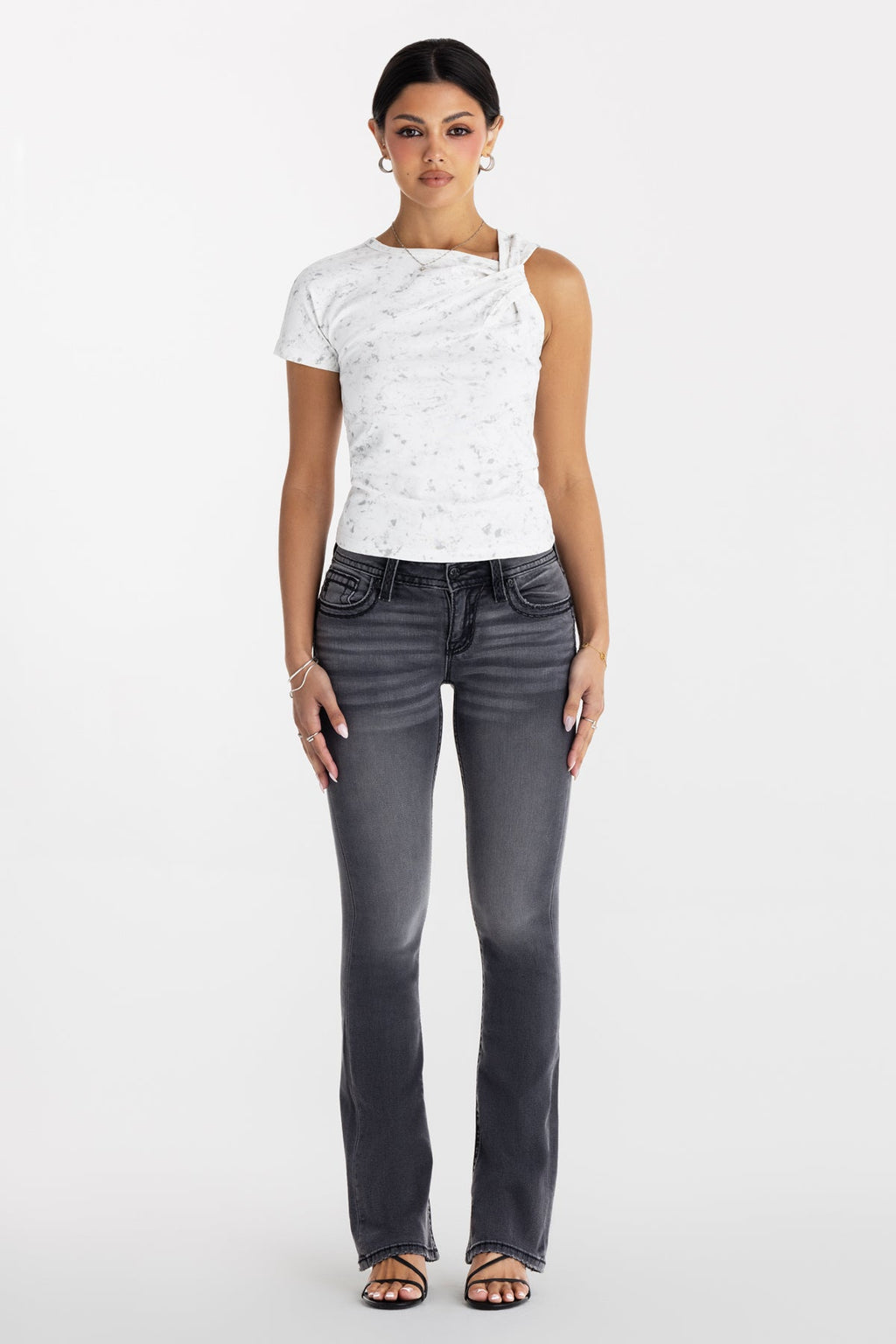 Ashton Stitched Bootcut Jeans
