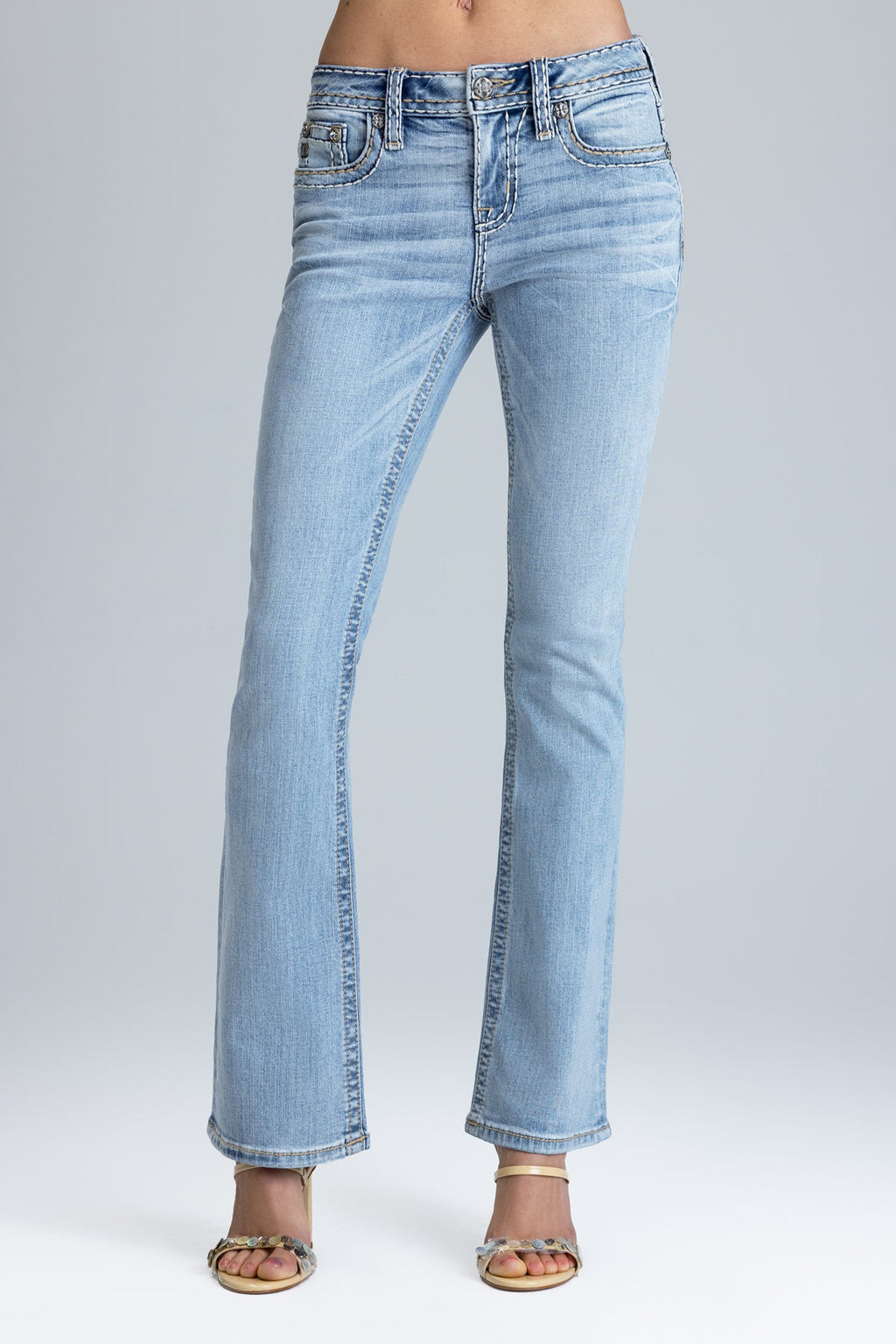 Anaya Stitched Bootcut Jeans