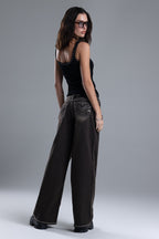Sevryn Stitched Wide Leg Jeans
