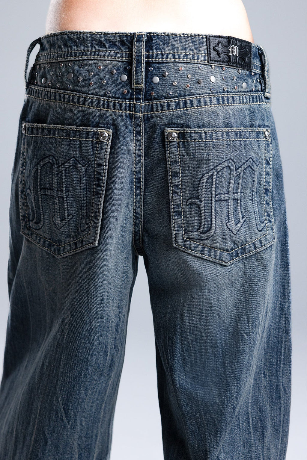 Harmony Studded Baggy Jeans