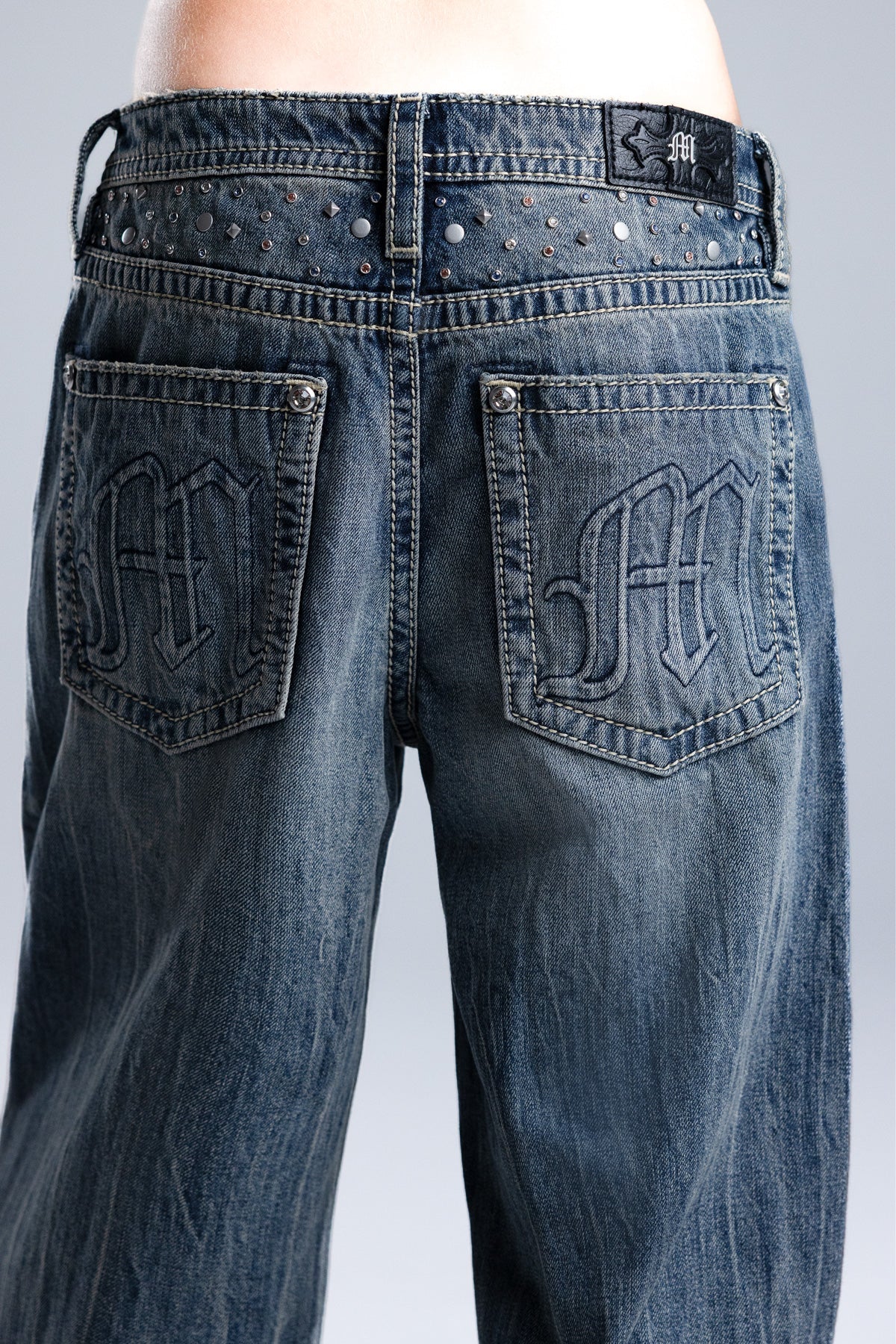 Harmony Studded Baggy Jeans