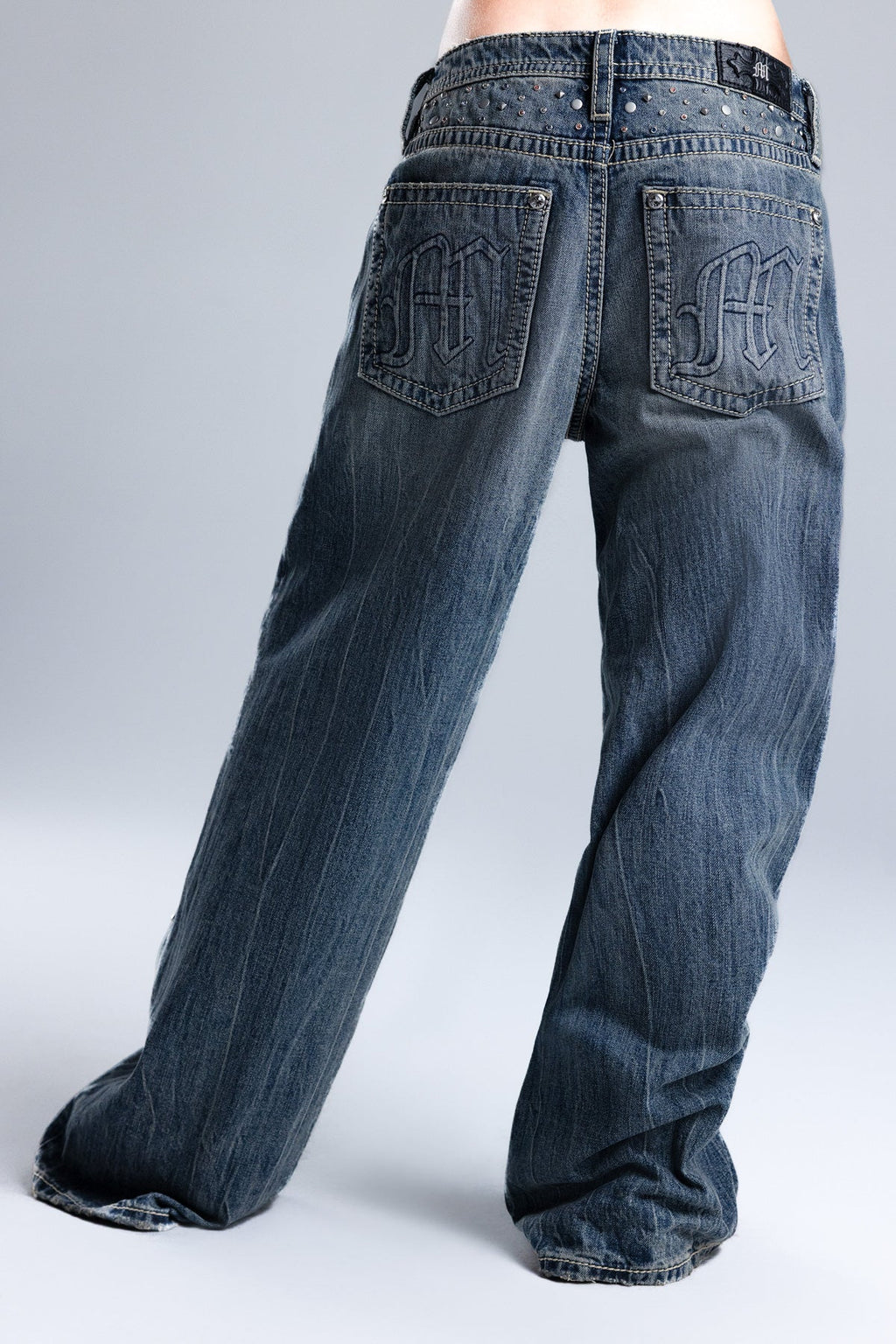 Harmony Studded Baggy Jeans
