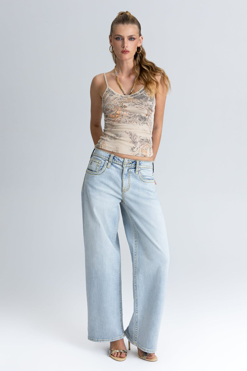 Siren Stitched Baggy Jeans