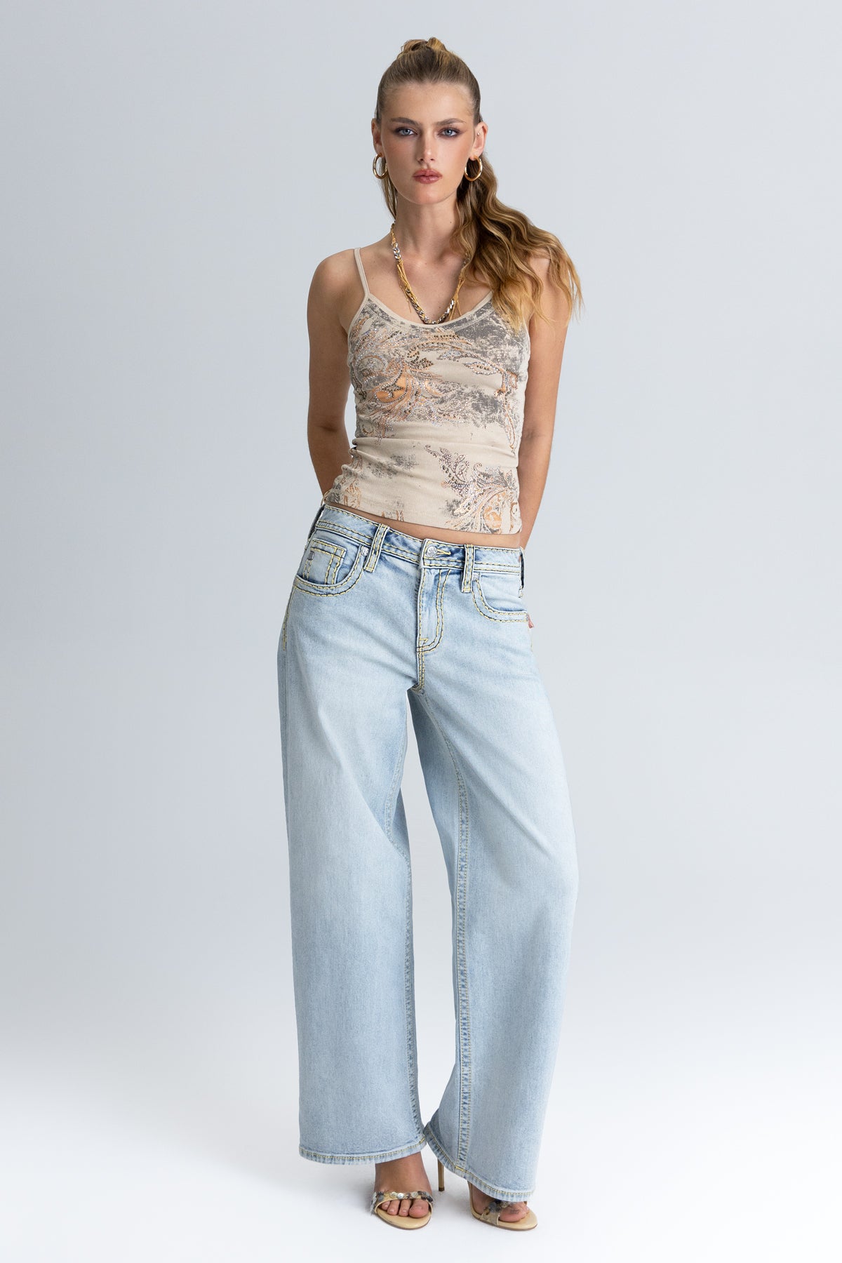 Siren Stitched Baggy Jeans
