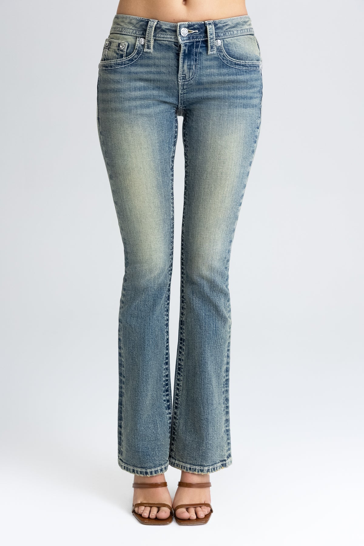 Lumina Cross Bootcut Jeans