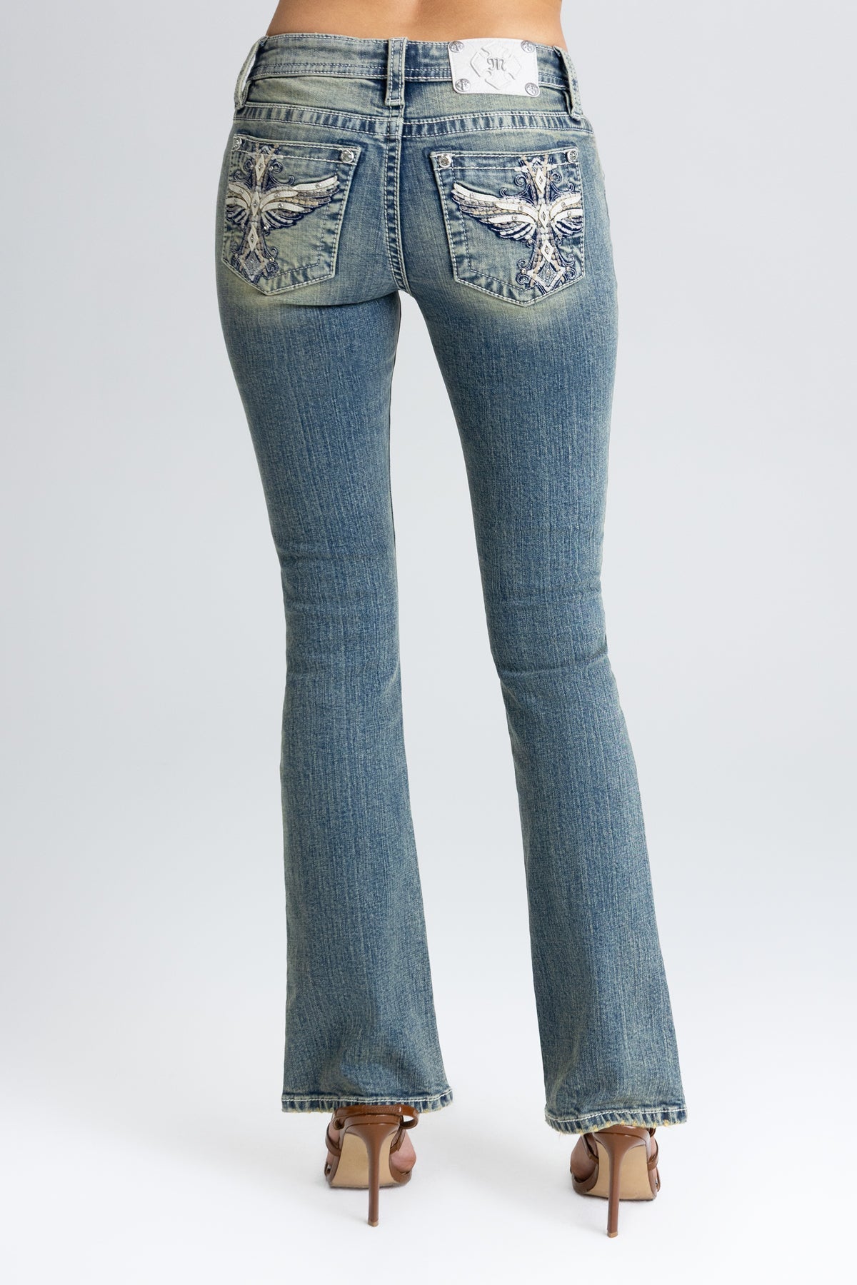 Lumina Cross Bootcut Jeans