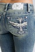 Lumina Cross Bootcut Jeans