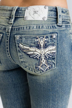 Lumina Cross Bootcut Jeans