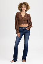 Erella Border Low Rise Bootcut Jeans
